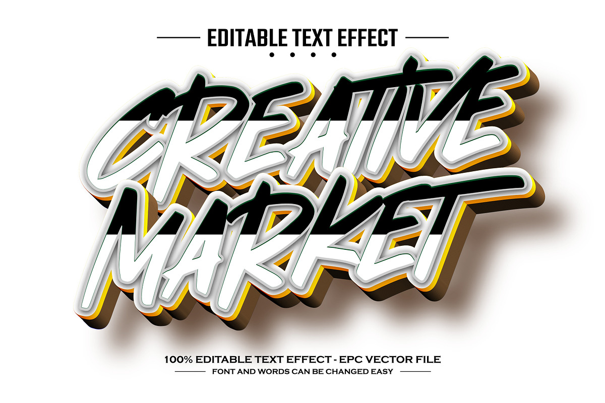 Tone down 3D editable text effect, a Layer Style Add-On by nicemorning (Photo 3 of 3)