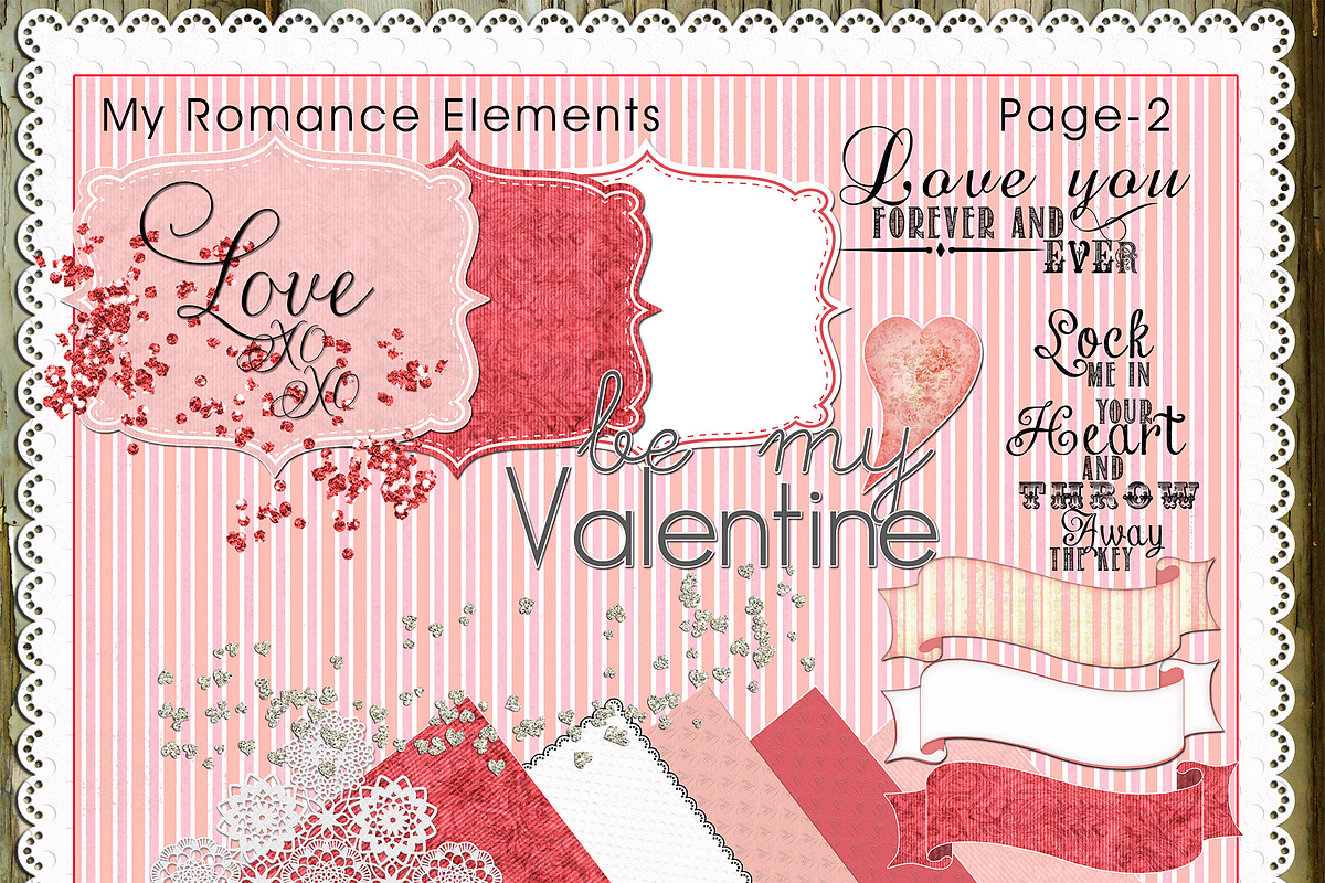 My Romance Clip Art & Element Pack49 preview 2