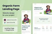 Organic Farm Web Design, a Wireframe Template by INSPR STD (Thumbnail 1 of 6)