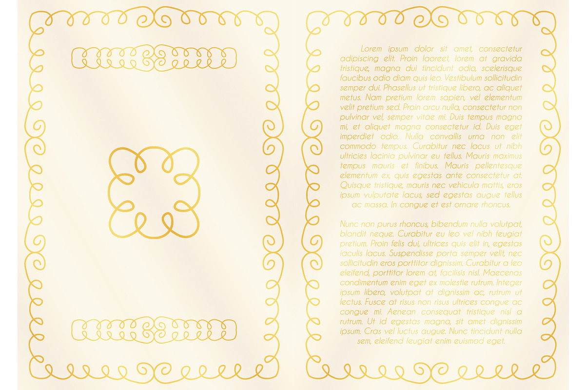 Hand drawn frame, logo and border 5, a Decorative Illustration by Ederella