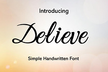 Delieve Handwritten Font
