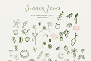 Hand Drawn Frames & Summer Icons, an Object Graphic by Laras Wonderland (Thumbnail 6 of 13)
