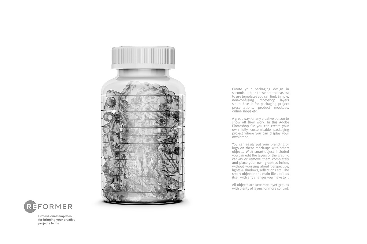 Bottle Soft Gel Capsules Mockup, a Product Mockup by Reformer Mockup (Photo 5 of 6)
