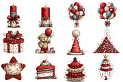 Whimsical Birthday Clipart, an Illustration by Designworld (Thumbnail 2 of 8)