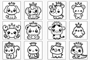 Cute Animals Coloring Pages, an Animal Illustration by Lamia Emad (Thumbnail 3 of 4)