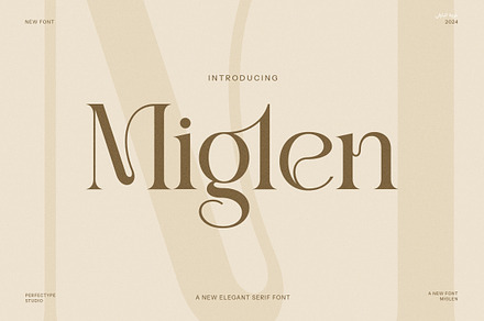 Miglen Elegant Serif Font, a Serif Font by Perfectype