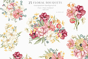 HONEY FLOWERS. watercolor collection, a Decorative Illustration by Ooh Lily (Thumbnail 2 of 15)