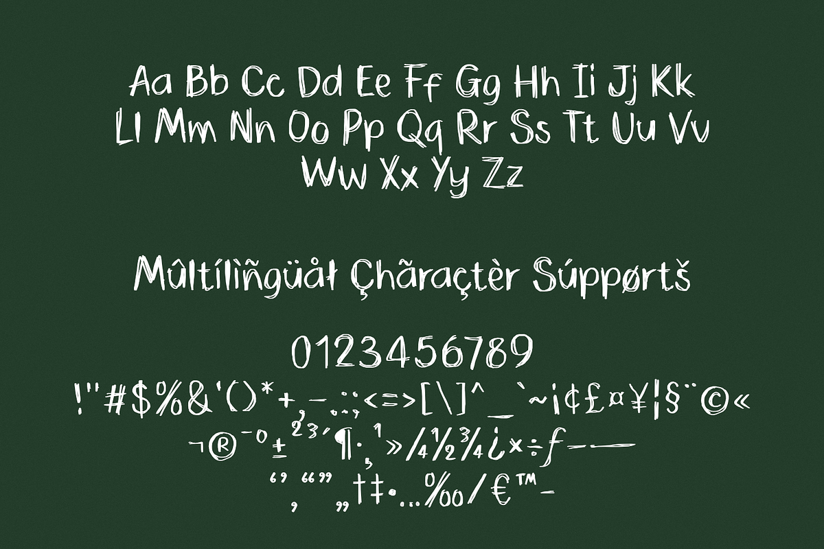 Bokerough – Rough Handwritten Font, a Handwritten Font by TypeTasty Font (Photo 2 of 10)