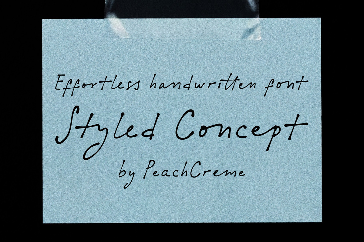 Styled Concept // Handwritten Font, a Handwritten Font by PeachCreme (Photo 1 of 14)