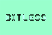 Bitless Techno Square Font, a Font by Krafti Lab (Thumbnail 1 of 5)