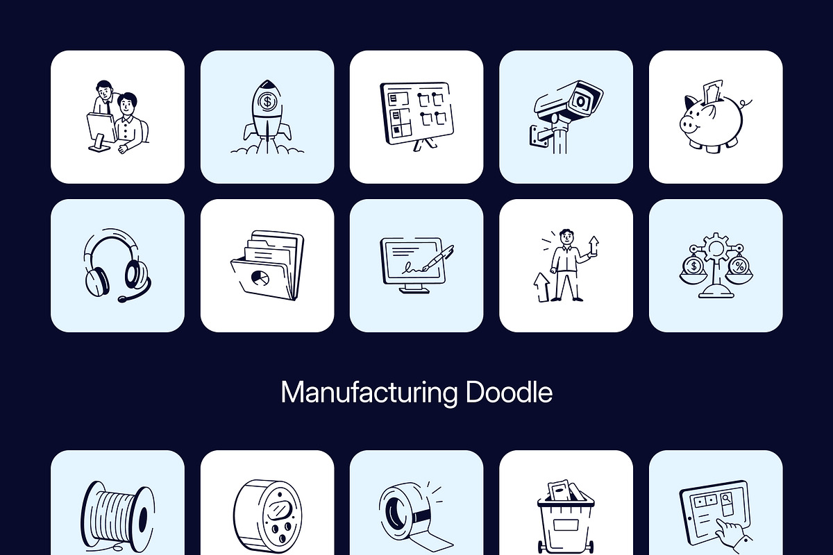 850 Business and Tech Doodle Icons, an Outline Icon by Vectors Market (Photo 8 of 19)