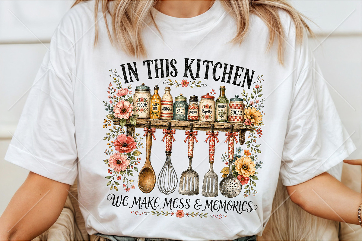 In This Kitchen Sublimation PNG, a Seasonal Illustration by Canvas Craft (Photo 3 of 6)