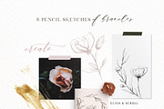 Delicate Greenery Watercolor+Pencil, a Texture Illustration by Inky Jar Design Studio (Thumbnail 4 of 15)