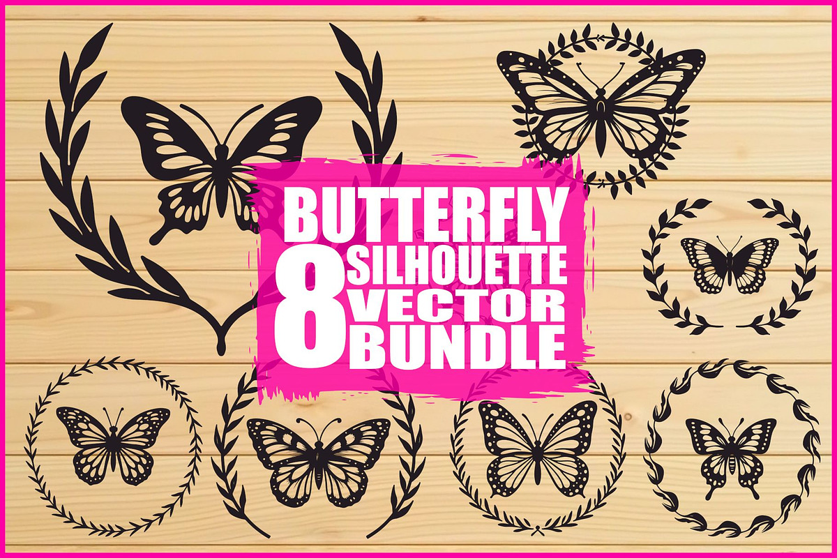 Nature Butterfly Vector Art, an Illustration by balal (Photo 1 of 9)