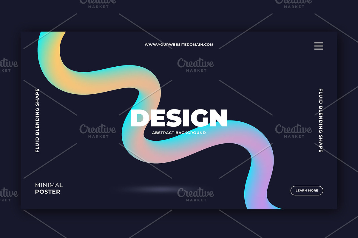 8 Abstract Fluid Backgrounds, a Background Graphic by katyaskrn (Photo 5 of 9)