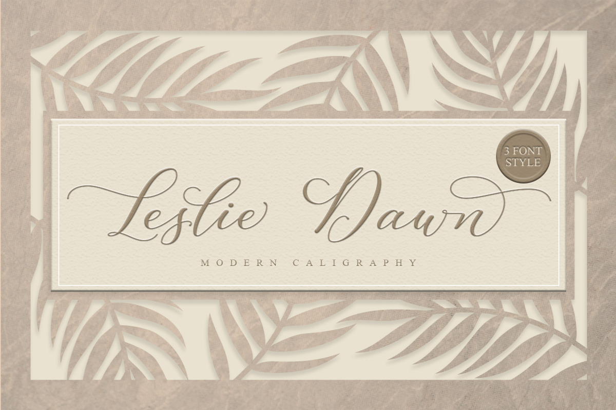 Leslie Dawn, a Script Font by Graphix Line Studio (Photo 2 of 10)