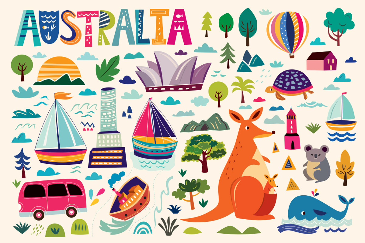 Australian symbols, an Animal Illustration by MoleskoStudio (Photo 1 of 8)