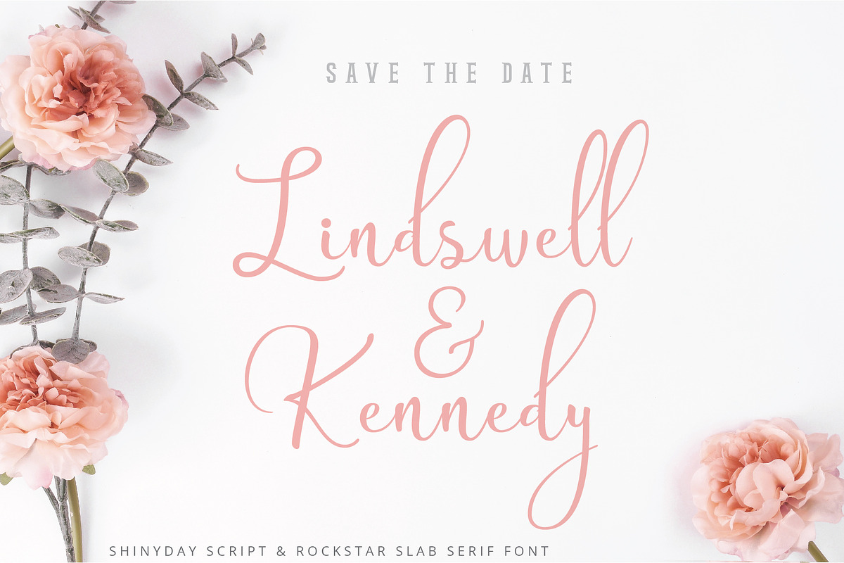 Shinyday & ROCKSTAR font duo preview 8