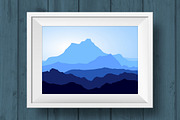 Huge Blue Mountains Vector Set, an Illustration by MSA-Graphics (Thumbnail 3 of 4)