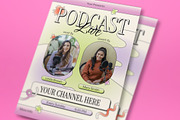 Pastel Y2K Podcast Live Flyer Set, a Flyer Template by graphicook (Thumbnail 2 of 3)