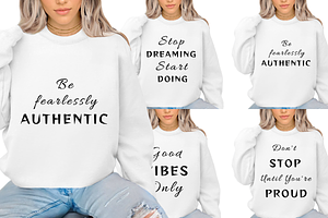 Positive Quotes PNG Bundle, a Graphic by Viberints