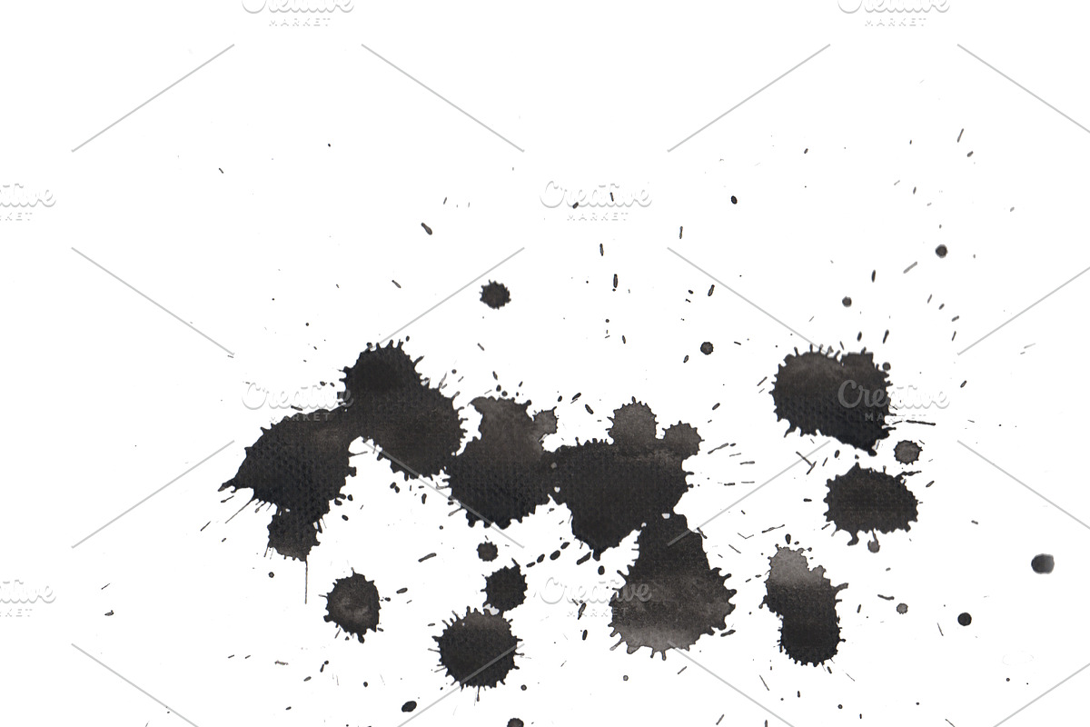 12 Color Splatter Photoshop brushes, a Brush Add-On by PeoGeo Creative (Photo 7 of 15)