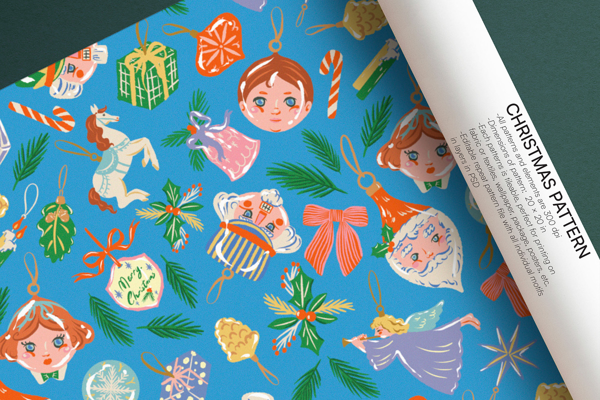 Christmas Patterns and Png Set, a Pattern Graphic by Nansirins Studio (Photo 2 of 6)