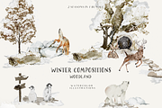 Fall & Winter Woodland Animals set, an Animal Illustration by Grace Noboa Illustrations (Thumbnail 8 of 17)
