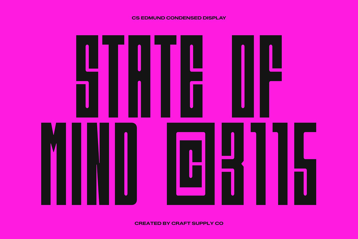 CS Edmund – Condensed Font, a Sans Serif Font by Craft Supply Co. (Photo 4 of 8)