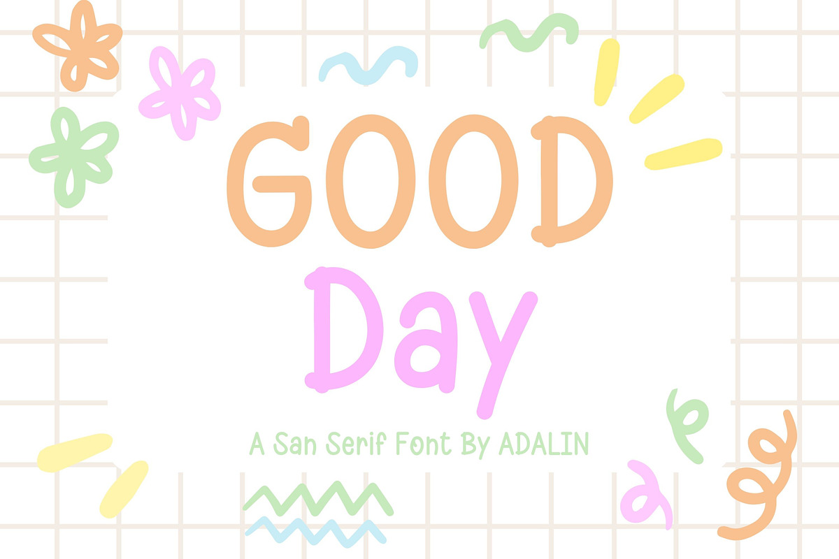 Good Day - San Serif Font, a Sans Serif Font by Adalin Shop (Photo 1 of 7)