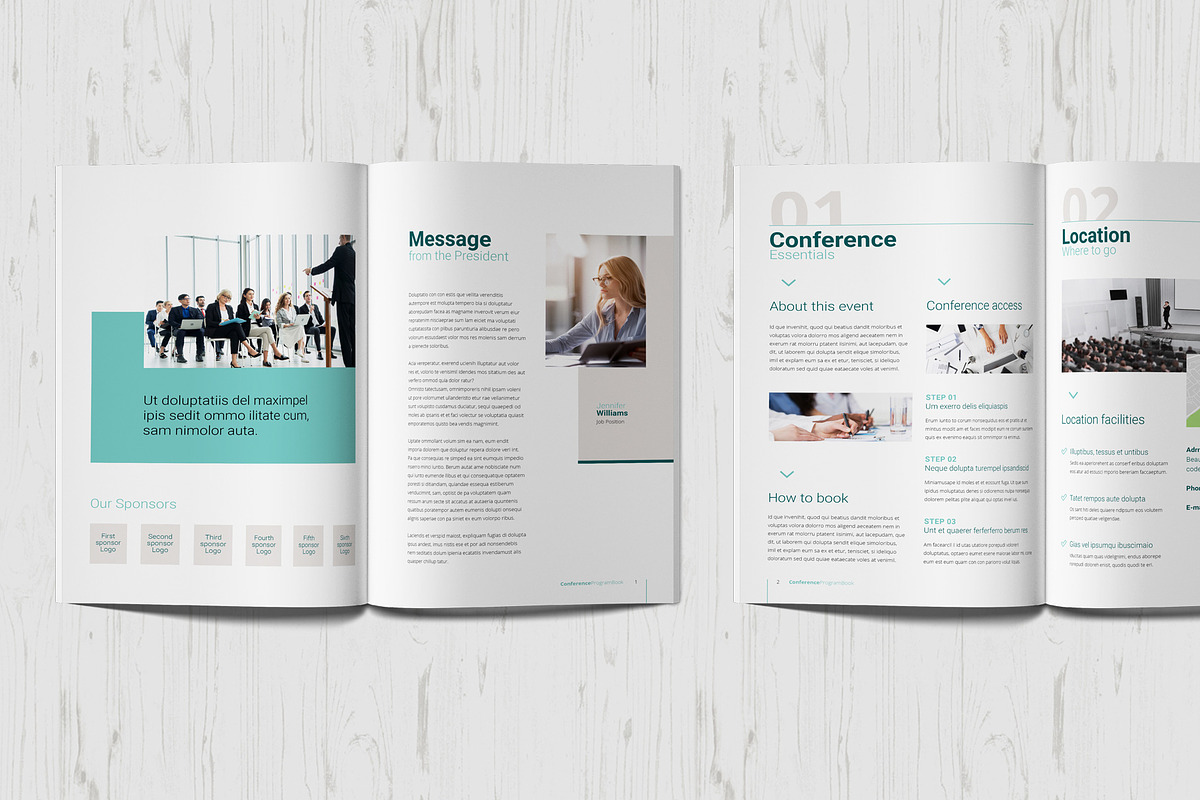 Conference Agenda Template, a Templates & Theme by Sabin (Photo 3 of 9)