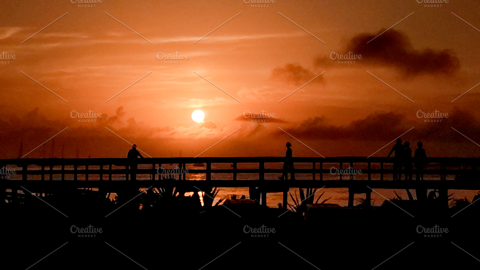 Waterfront boardwalk at sunset time, punta del este, uruguay, a Sports & Recreation Photo by DanFLCreativo