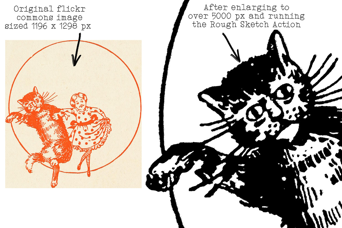 Rough Sketch Photoshop Action, an Action Add-On by Heather Green Designs (Photo 3 of 10)
