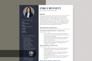Professional Resume Template, a Resume Template by Anjum Ilyas