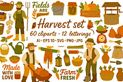 Harvest set, a Seasonal Illustration by ananastya (Thumbnail 1 of 6)