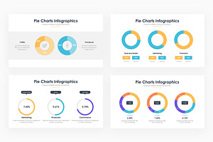 Pie Charts Infographics - PowerPoint