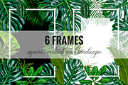 Tropical leaves. Vector Collection, an Illustration by JSolomatina (Thumbnail 5 of 5)
