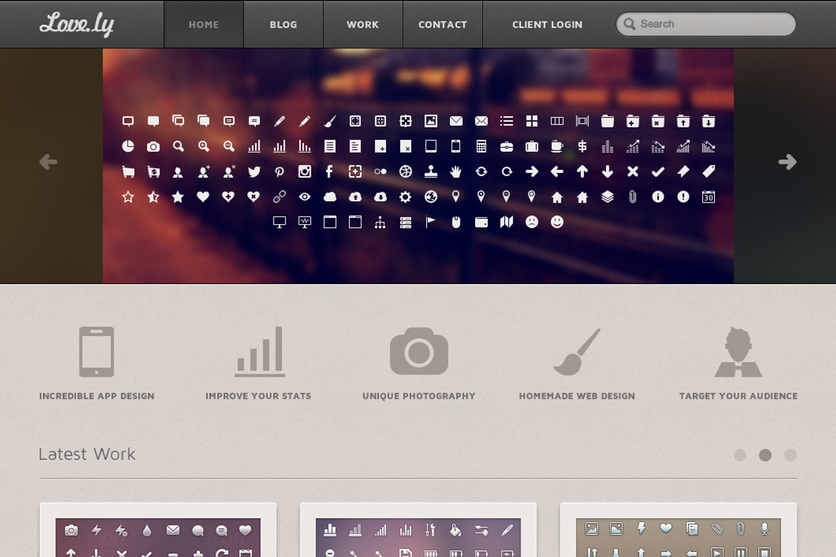Love.ly Personal Designer Template, a Websites & App Template by IconDeposit (Photo 1 of 5)