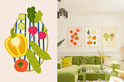 Veggie Party Pack, a Food Illustration by Volha Studio (Thumbnail 6 of 10)