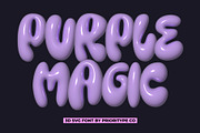 Purple Magic - 3D SVG Font, a Symbol Font by Prioritype Co (Thumbnail 1 of 11)