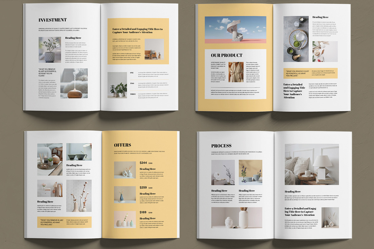 Modern Minimal Portfolio Booklet, a Brochure Template by MightyDesign (Photo 3 of 6)