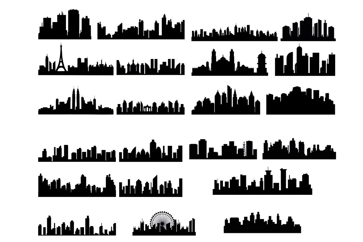 Cityscape Stamp Brushes Procreate, a Brush Add-On by aivos (Photo 8 of 9)