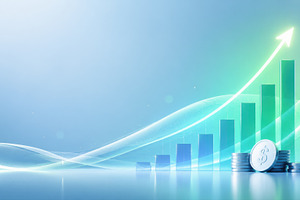Showing growth in financial markets, a Photo by Beautiful things