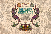 Fantasy Mermaids, a Person Illustration by Ink Stories (Thumbnail 1 of 24)