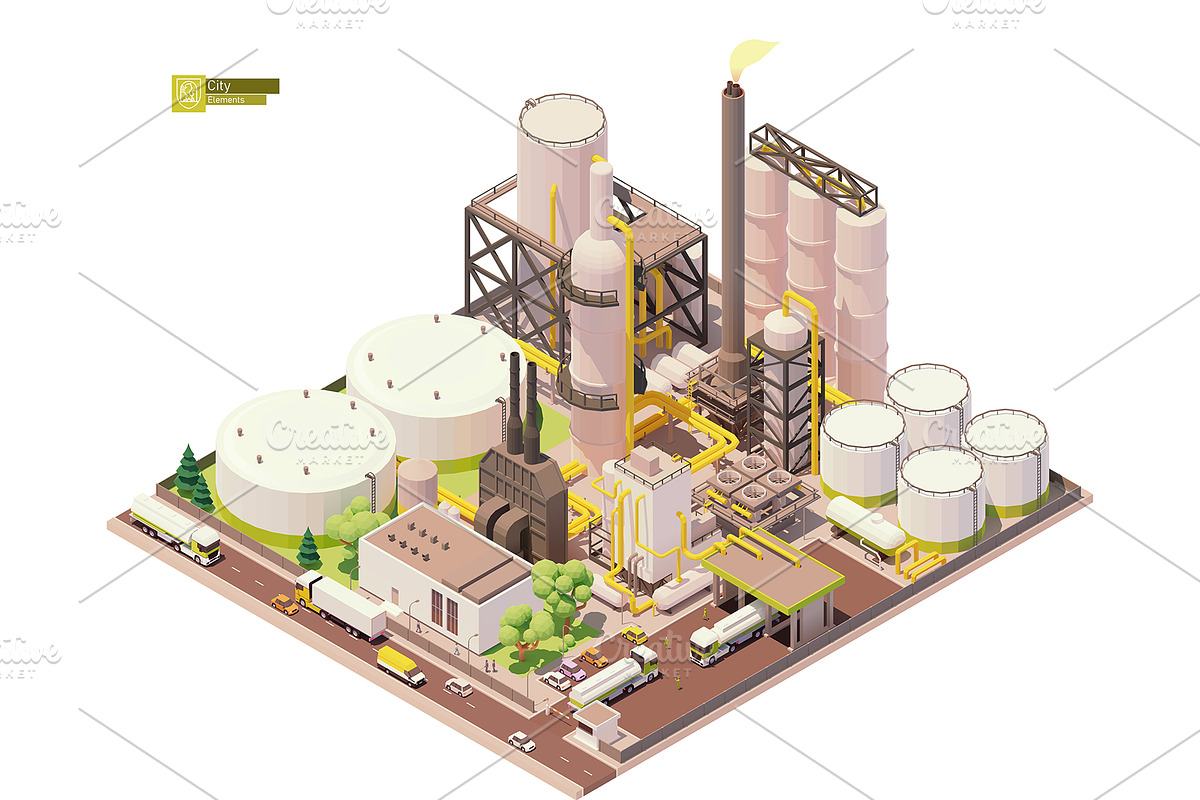 Isometric city map elements, an Object Graphic by tele52 (Photo 9 of 72)