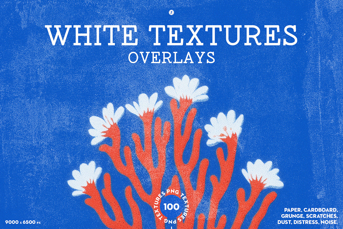 100 White Textures Overlays, a Texture Graphic by Freezerondigital (Photo 1 of 20)