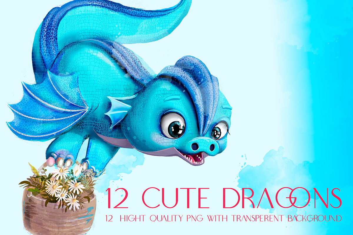 12 Cute Dragons, an Animal Illustration by Eve Farb (Photo 3 of 3)
