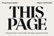 Magres, a Serif Font by Propertype (Thumbnail 2 of 15)