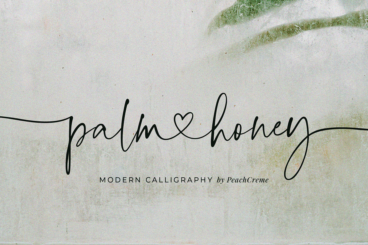 Palm Honey // Modern Lovely Script, a Handwritten Font by PeachCreme (Photo 1 of 11)