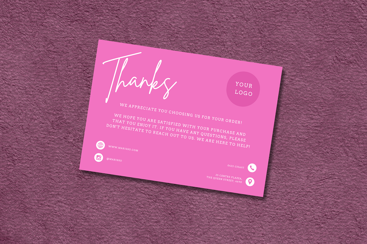 Thank you card canva template, a Business Card Template by Kyuubu Arts (Photo 2 of 3)